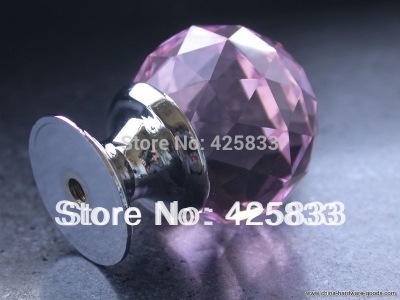 k9 pink high point crystal knobs glass dresser knob furniture door pulls [Door knobs|pulls-1677]