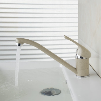 long spout cream-coloured solid brass faucets,mixer tap newly swivel and cold mixer tap painting bathroom faucet ds-92426 [bathroom-mixer-faucet-1841]