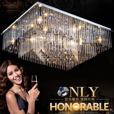 luxury crystal chandelier light fixture simple ceiling chandelier lights [crystal-ceiling-2585]