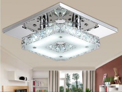luxury fashion 12w ceiling light lamp ac85-265v for bedroom/dinning room/ living room/balcony/corridor rohs/ce [crystal-ceiling-2599]