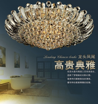 modern crystal ceiling chandelier lights with name brand dia60 cm diameter [crystal-ceiling-2587]