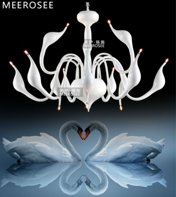 modern white swan pendant light / lamp / lighting fixture swan hanging suspension light sw l12