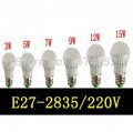 new arrival led bulbs e27 220v 3w 5w 7w 9w 12w 15w led lamps e27 highlight smd 2835 led wall light zm00656