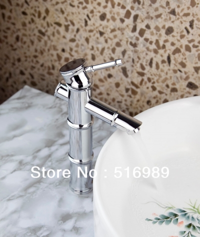polished chrome bathroom basin faucet sink mixer water tap & hoses [bathroom-mixer-faucet-1916]
