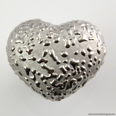 silver dot heart-shaped ceramic drawer kitchen cabinet cupboard door handles knobs pulls