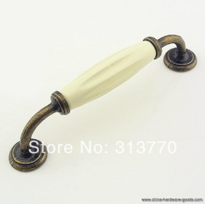 128mm ceramic furniture handle desk dresser pulls wardrobe handle [Door knobs|pulls-2651]