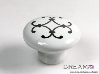 38mm silver flower circle ceramic handle / cabinet hardware/ furniture drawer wardrobe door handle ap99 [Door knobs|pulls-649]