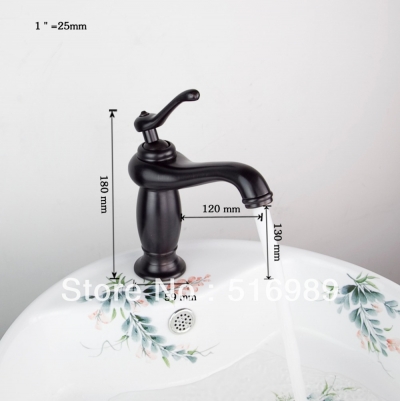 aquafaucet oil rubbed bronze bathroom vessel vanity washroom sink basin tap mixer tree687