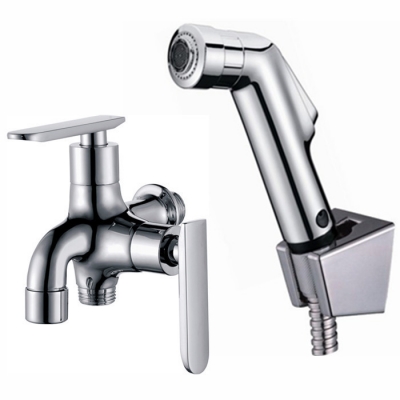 brass multi-function cold tap toilet bathroom weel hand held spray shower set shattaf bidet sprayer jet bd530-a [bidet-faucet-2123]