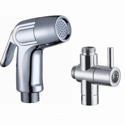 brass parts shower kit diverter, diverter cartridge, brass chrome water separator [bidet-faucet-2124]