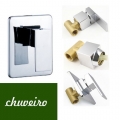 brass wall-in bathroom shower faucet single handle and cold bath mixer valve contemporary water tap torneira chuveiro ducha