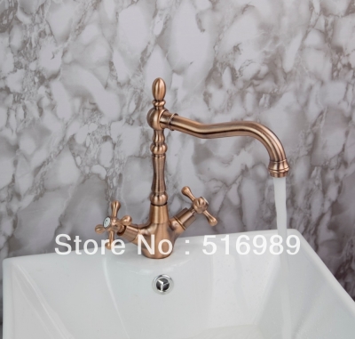 classic antique brass finish kitchen faucet centerset sink tap copper sam181 [antique-copper-1235]