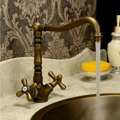 classic antique copper brass chrome bathroom faucet vintage bathroom mixer kitchen tap torneira banheiro lavbo anitgo conziha