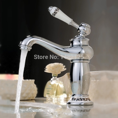 classic single hole lavatory faucet - chrome torneira [basin-faucet-40]