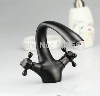 e-pak 8638-1/2 new double handles oil rubbed bronze solid brass deck mount bathroom basin sink vessel mixer taps vanity faucet [worldwide-free-shipping-9785]