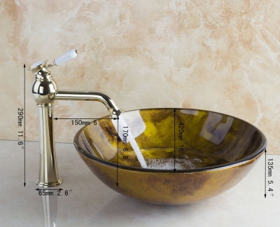 l-9829 modern white ceramic handle construction & real estate single hole golden bathroom & kitchen tap mixer basin faucet [bathroom-mixer-faucet-1838]