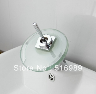led bathroom basin sink faucet tap waterfall leon24 [glass-faucet-3652]