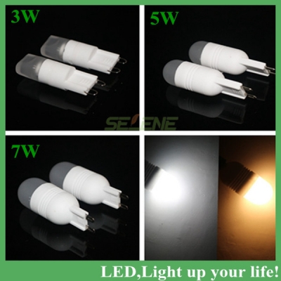 led g9 led lamp 3w 5w 7w g9 bulb 220v g9 crystal light bead mini fashion ceramic body warm white cold white