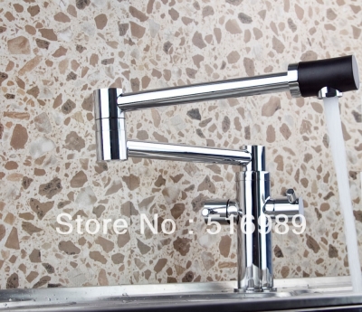 luxury bathroom &kitchen sink 360 swivel water spout chrome faucet mak5 [kitchen-mixer-bar-4359]