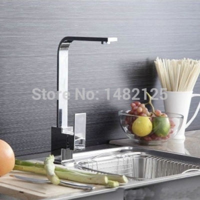 modern brass single lever kitchen sink mixer in chrome torneira [kitchen-faucet-4147]