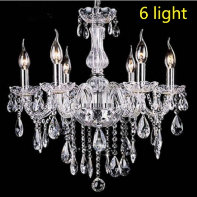 modern crystal chandelier 6 lamps chandeliers bedroom living room dining lamps crystal chandelier [chandeliers-2318]