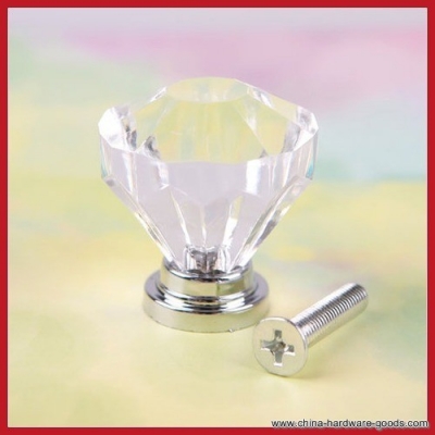 original barnd dealplus 1pcs 32mm diamond shape crystal cupboard drawer cabinet knob pull handle #05 save up to 50% new design