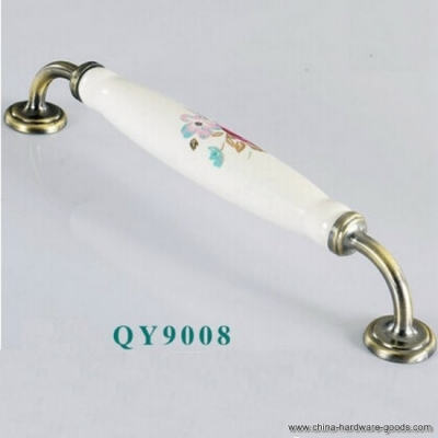 qy9008 192mm 7.56" retail ceramic cabinet cupboard knob drawer wardrobe pulls handles