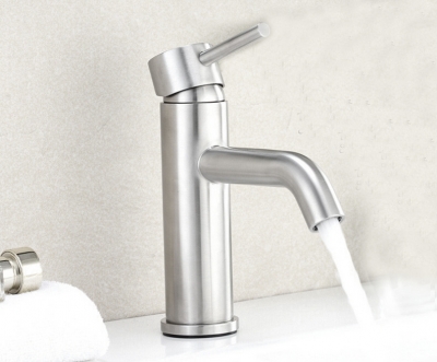 sus304 stainless steel single basin mixer, and cold water basin water basin tap 312