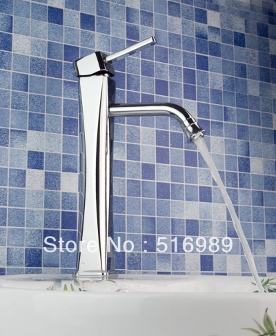 the chrome single hole bathroom vessel sink faucet single handle tree205 [bathroom-mixer-faucet-2007]