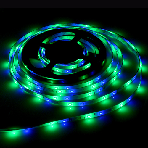 3014 led strip rgb 54led/m waterproof led diode tape ribbon + 10key rf controller + 2a power adapter for home garden decoration