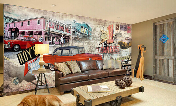 customized any size murals po 3d wallpaper retro graffiti ,wall mural wallpaper for living room,custom wall paper