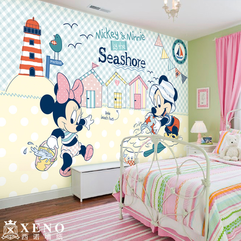 mickey mouse wallpaper kids 3d wall murals children bedding room wall paper