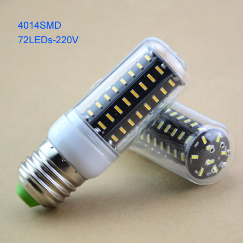 2015 new design high luminous flux 4014 smd led corn bulb spotlight 36led 56led 72led 92led e27 220v led lamp light lampada led