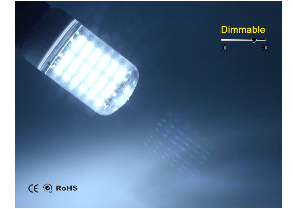 high luminous flux dimmable 4014 smd led lamp e27 e14 110v 220v candle ampoule spot led bulb 138led lampada led light bulb