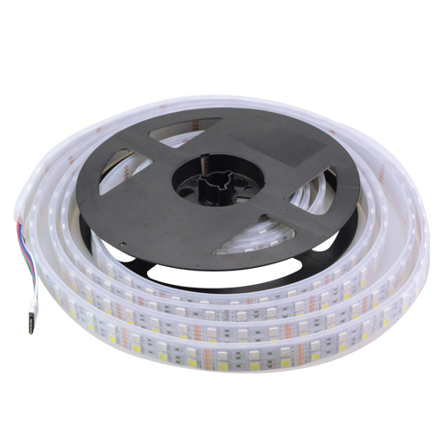 5m 5050 double row rgb led strip dc 12v 120 led/m silicone tube waterproof led flexible light rgb+ white