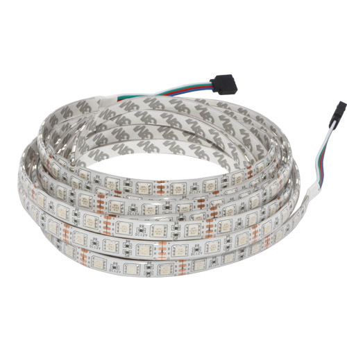 5m rgb led strip 5050 smd 60led/m flexible non-waterproof lampada led tape + 44key ir controller + dc 12v 3a power adapter