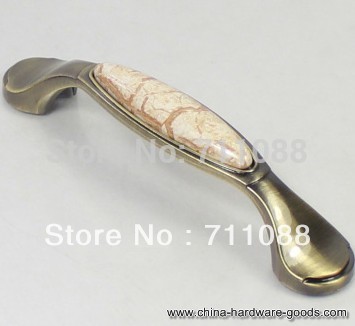 96mm marbling wardrobe handle cabinet handle door drawer european-style ceramic handle