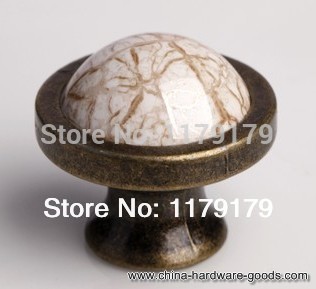 marble ceramic kichen cabinet knob antique brass drawer knob pull bronze dresser cupboard furniture knobs pulls handles p710ab
