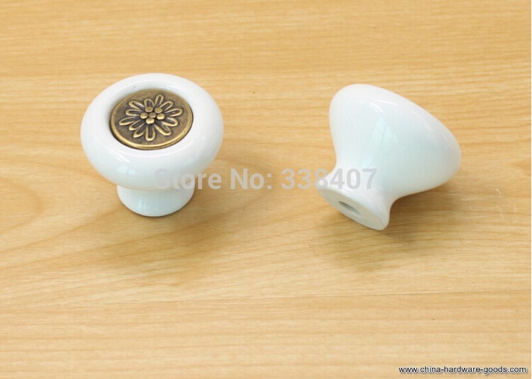 ceramic kitchen cabinet knobs fashion gold silver drawer knobs small knobs - Click Image to Close