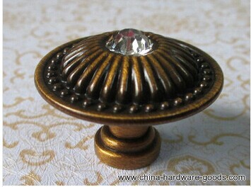 glass crystal drawer knob pull handle antique brass kichen cabinet knob handles bronze dresser cupbord furniture knobs handles