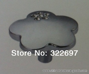 kl03611 diamond silvery color zinc alloy furniture pull and cabinet handle & knobs crystal drawer handles