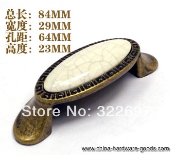 mzjcd6741t64 the ancient edged crack ceramic handle archaize handle europe restoring ancient drawer chest handle