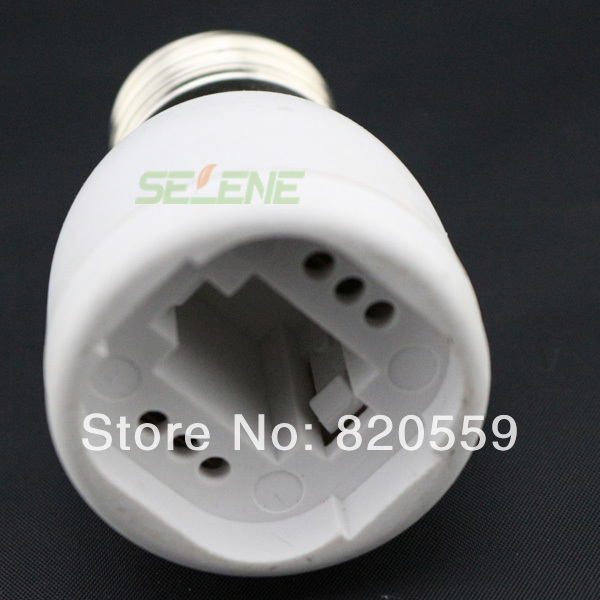 50pcs/lot e27 to g24 base holder led light bulb lamp addapter convert e27 socket plug halogen lamp base