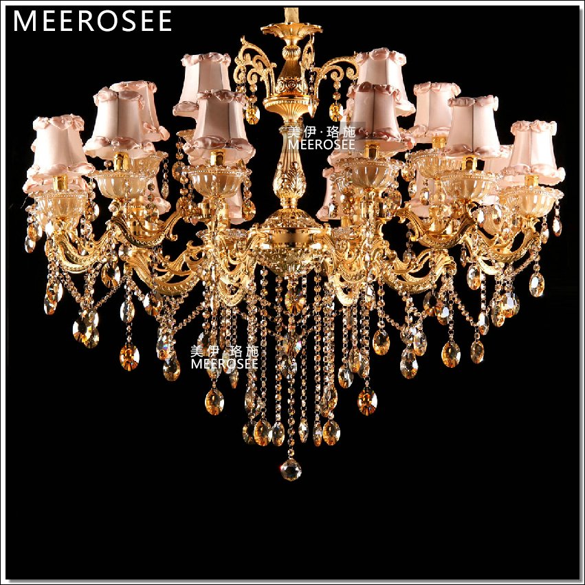 selling crystal chandelier luster light gold decoration lamp/ lighting fixture for el, lobby, foyer, villa