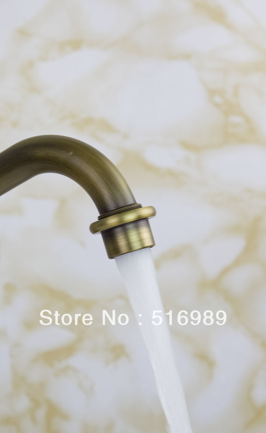 double handles antique copper brass bathroom basin sink kitchen swivel mixer tap faucet sam171