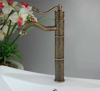 great antique brass bathroom basin style sink mixer tap faucet ax-99
