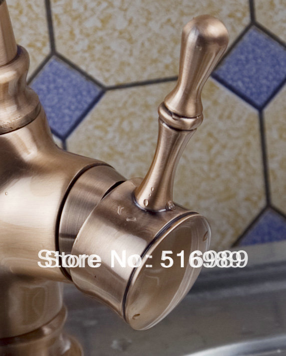 newly antique brass bathroom basin& kitchen sink mixer tap faucet bree0024