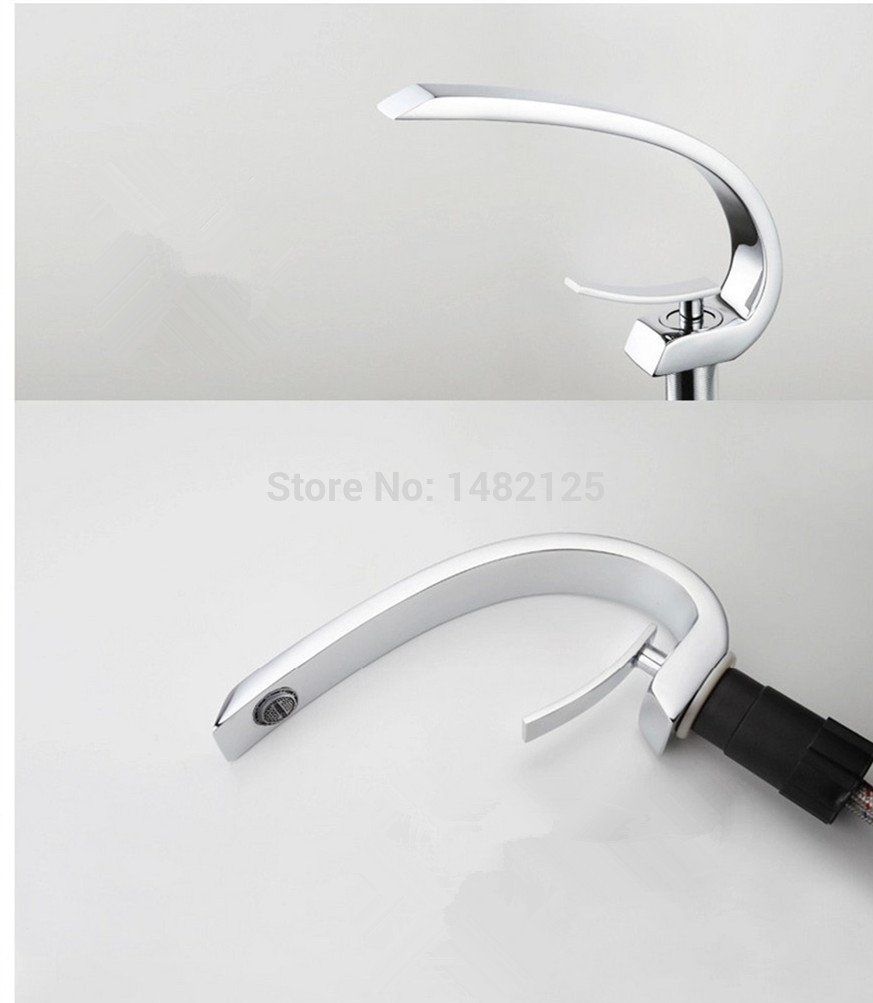 2014 new arrival patent design brass faucet basin in chrome