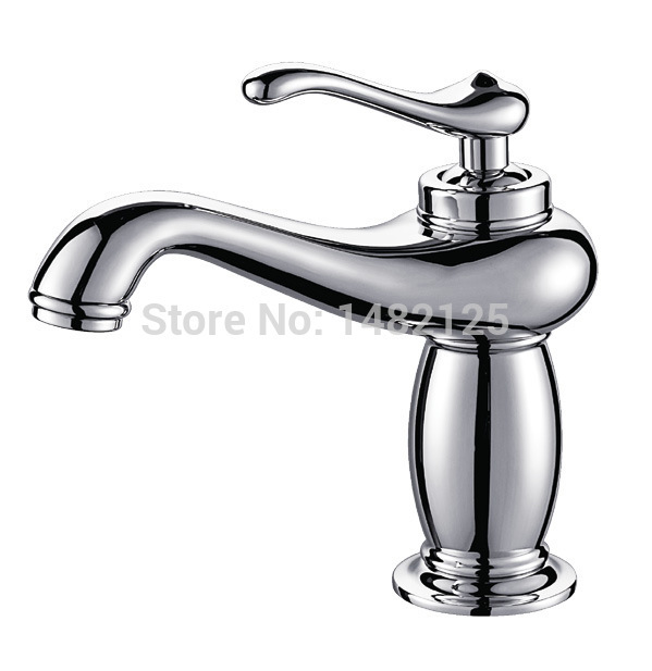 classic brass single hole bathroom sink faucet chrome torneira
