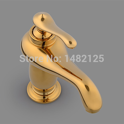 classic golding plated single hole lavatory faucet torneira